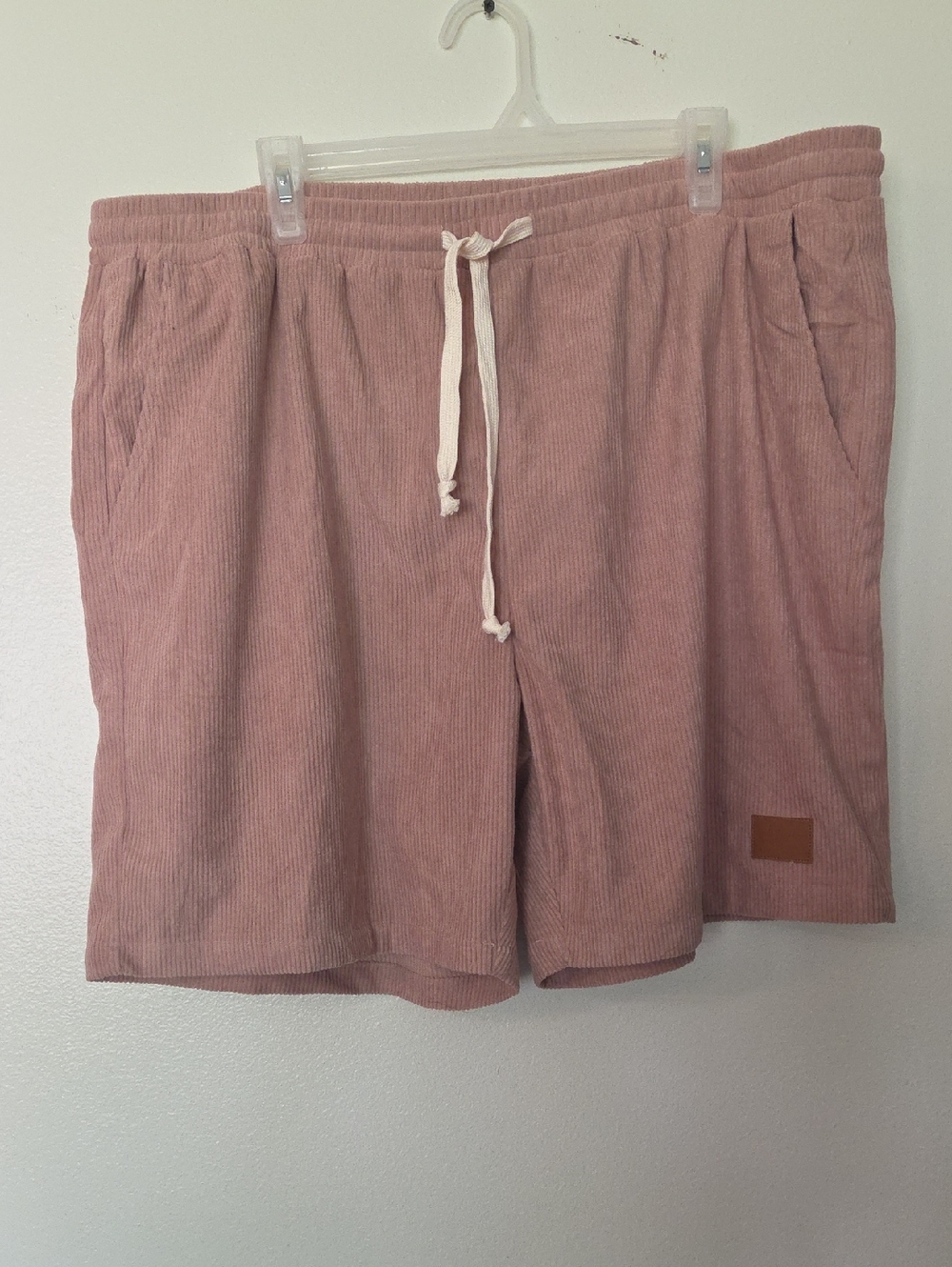 Men's Corduroy Drawstring Shorts - Dusty Rose